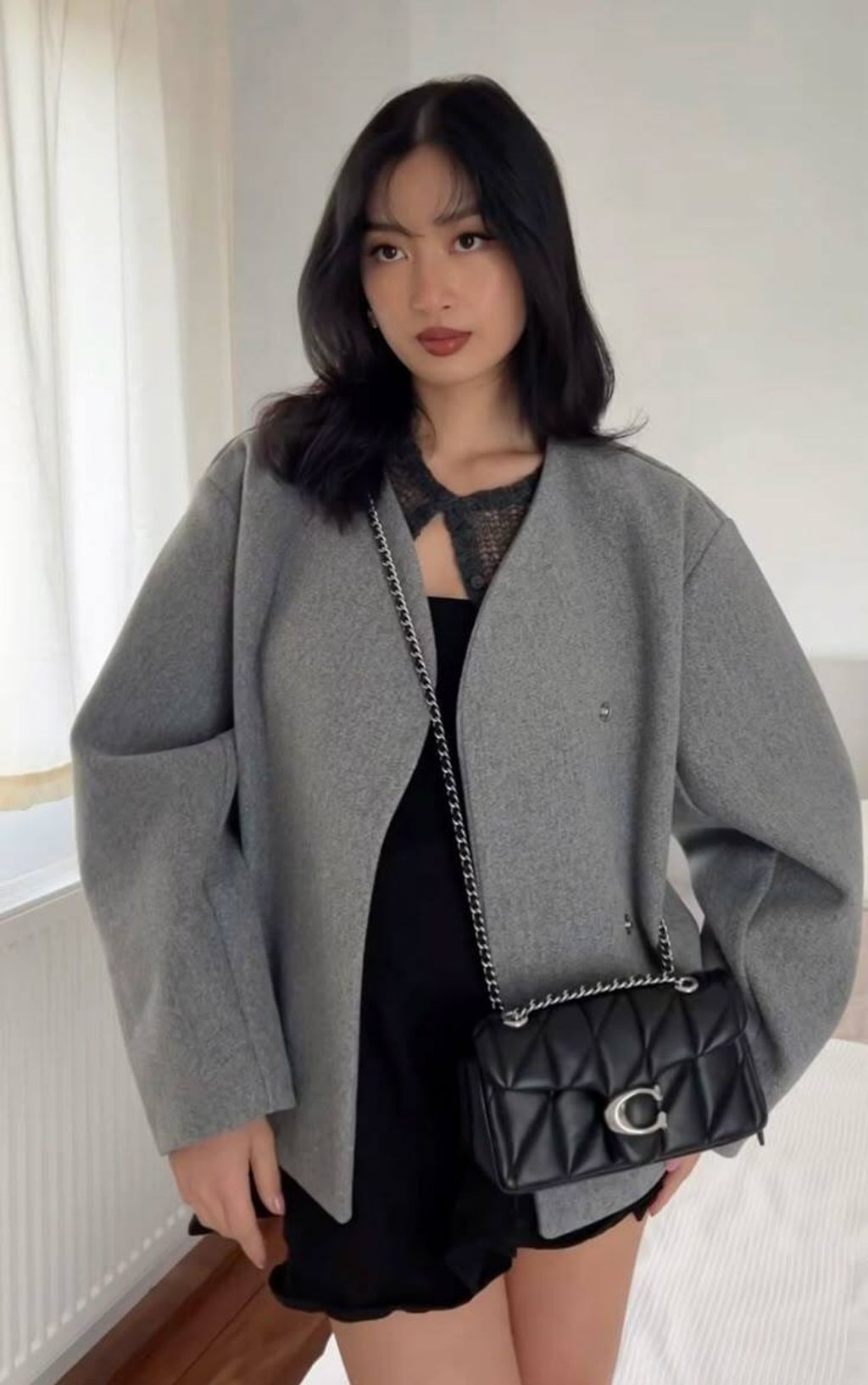 Coach Black Quilted Bag (1)