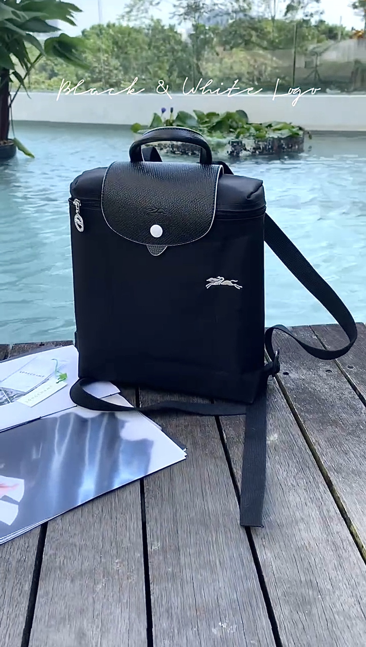 LONGCHAMP Mini Le Pliage  Backpack In  black Longchamp Nylon Le Pliage Neo Small - Black Backpacks  main image 2