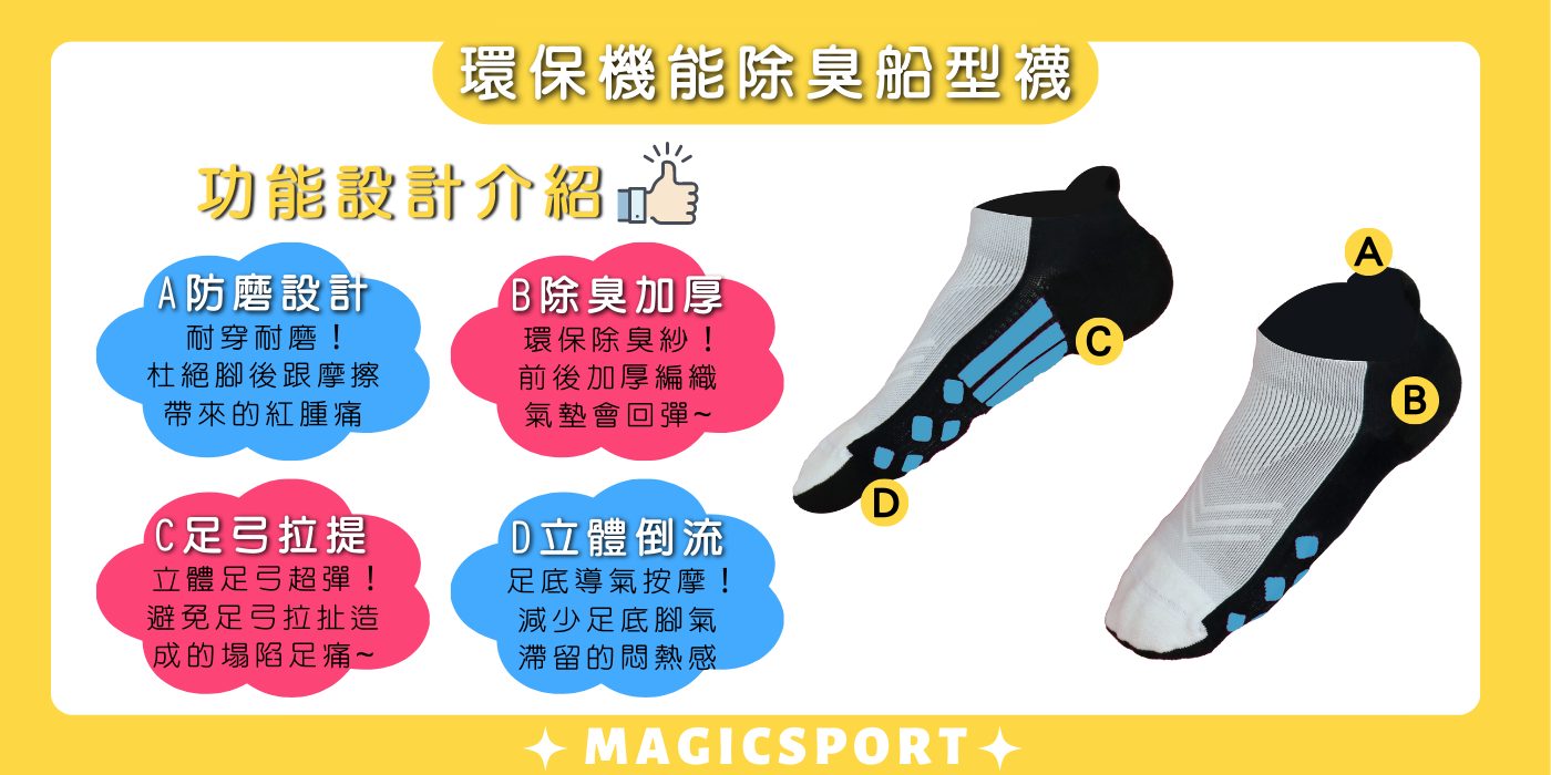 Magicsport官網_流行除臭襪_除臭短襪款_JG-019_主圖2