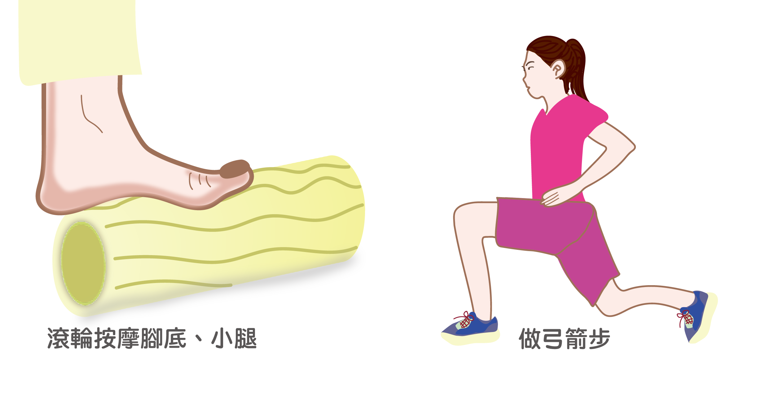 腰酸背痛踩滾筒按摩腳底小腿練弓箭步美肌刻_內1