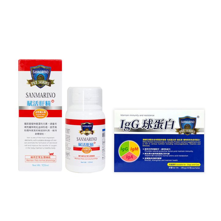 IgG球蛋白(50入)+賦活肝精貓-120ml