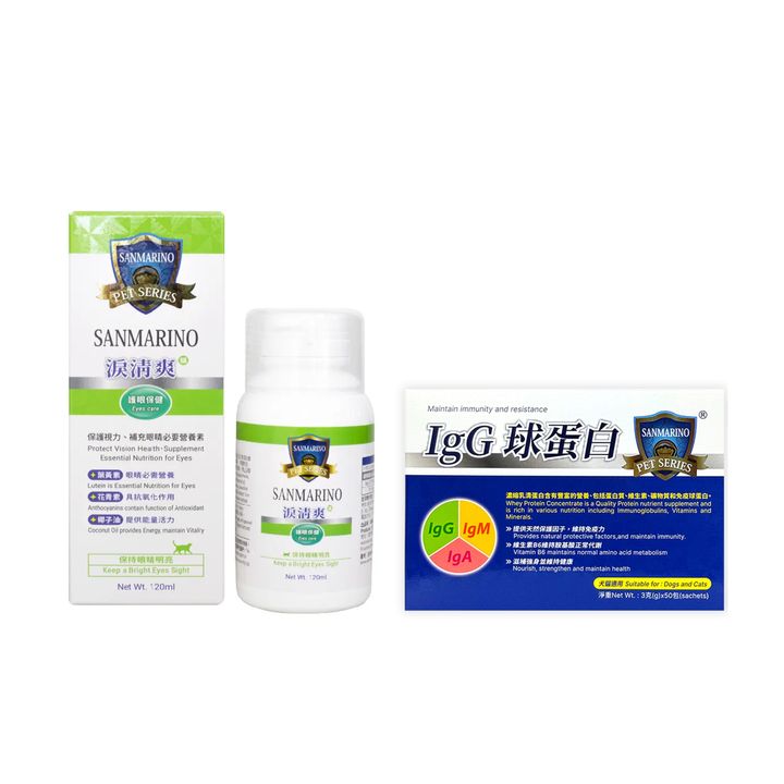 IgG球蛋白(50入)+淚清爽貓用-120ml