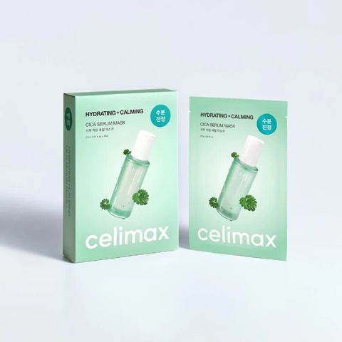 盒裝和袋裝Celimax-CICA積雪草舒緩修護面膜-cica-serum-mask-原廠授權圖universomart宇碩協銷有限公司