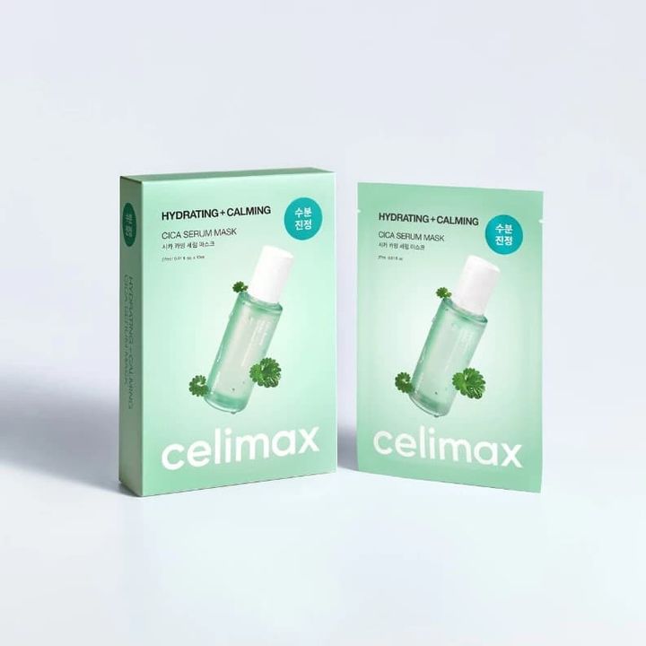 盒裝和袋裝Celimax-CICA積雪草舒緩修護面膜-cica-serum-mask-原廠授權圖universomart宇碩協銷有限公司