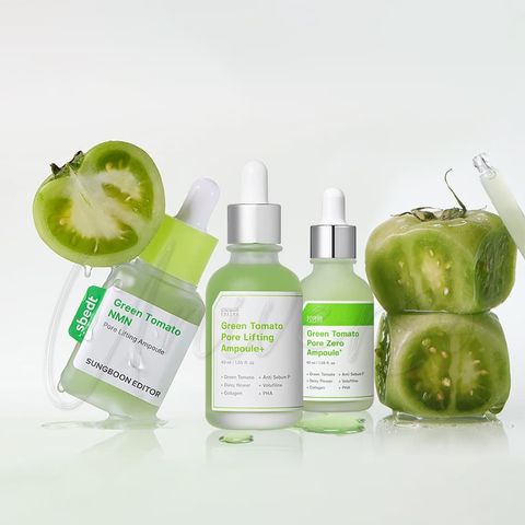 Sungboon-Editor-綠蕃茄緊緻毛孔安瓶系列-Pore-Lifting-Ampoule-原廠授權素材-universomart-宇碩協銷有限公司