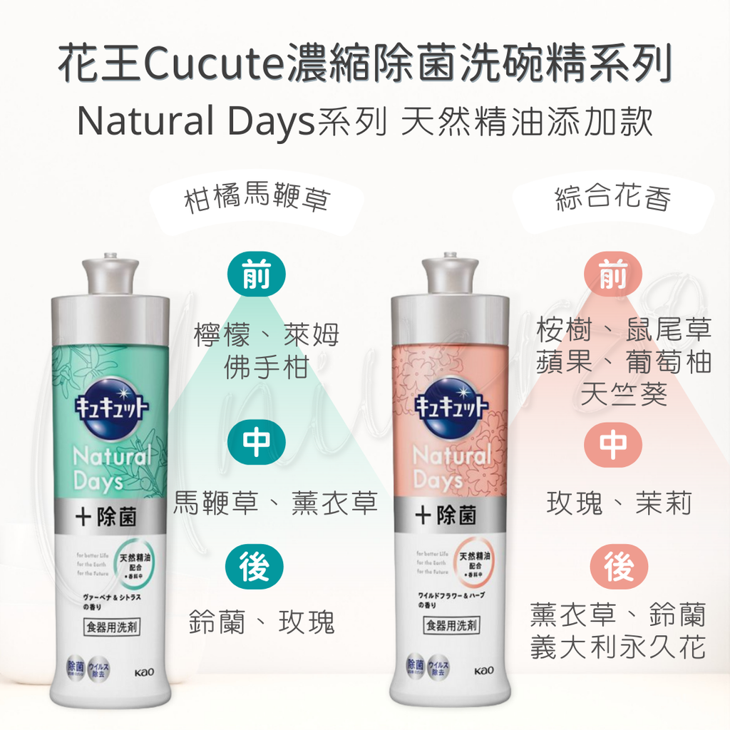 花王 Cucute 濃縮除菌洗碗精8 LOGO