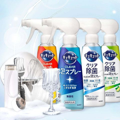 花王Kao CuCute CLEAR 泡沫噴霧洗碗精280mL 0 LOGO