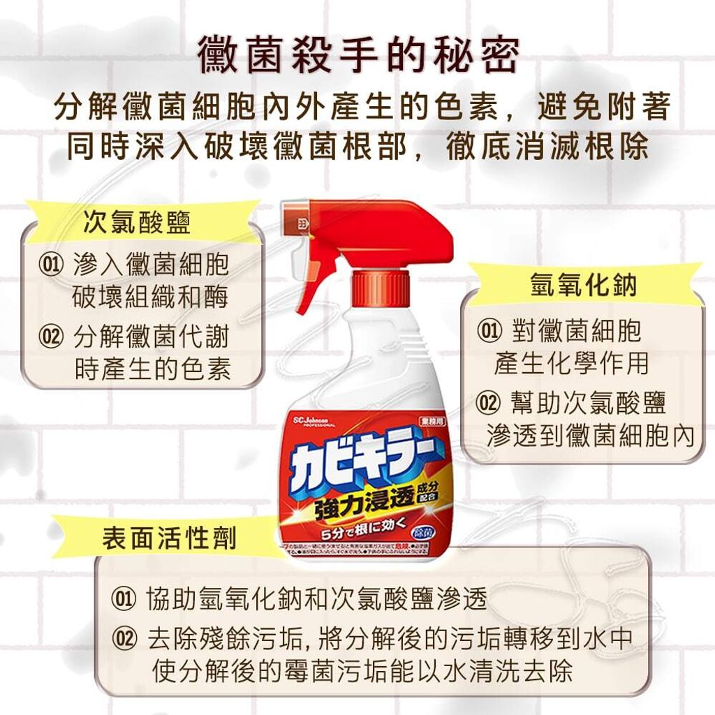 universomart宇碩協銷 4901609010925 日本SCJohnson強力浸透配方除菌除霉噴霧組 2 LOGO