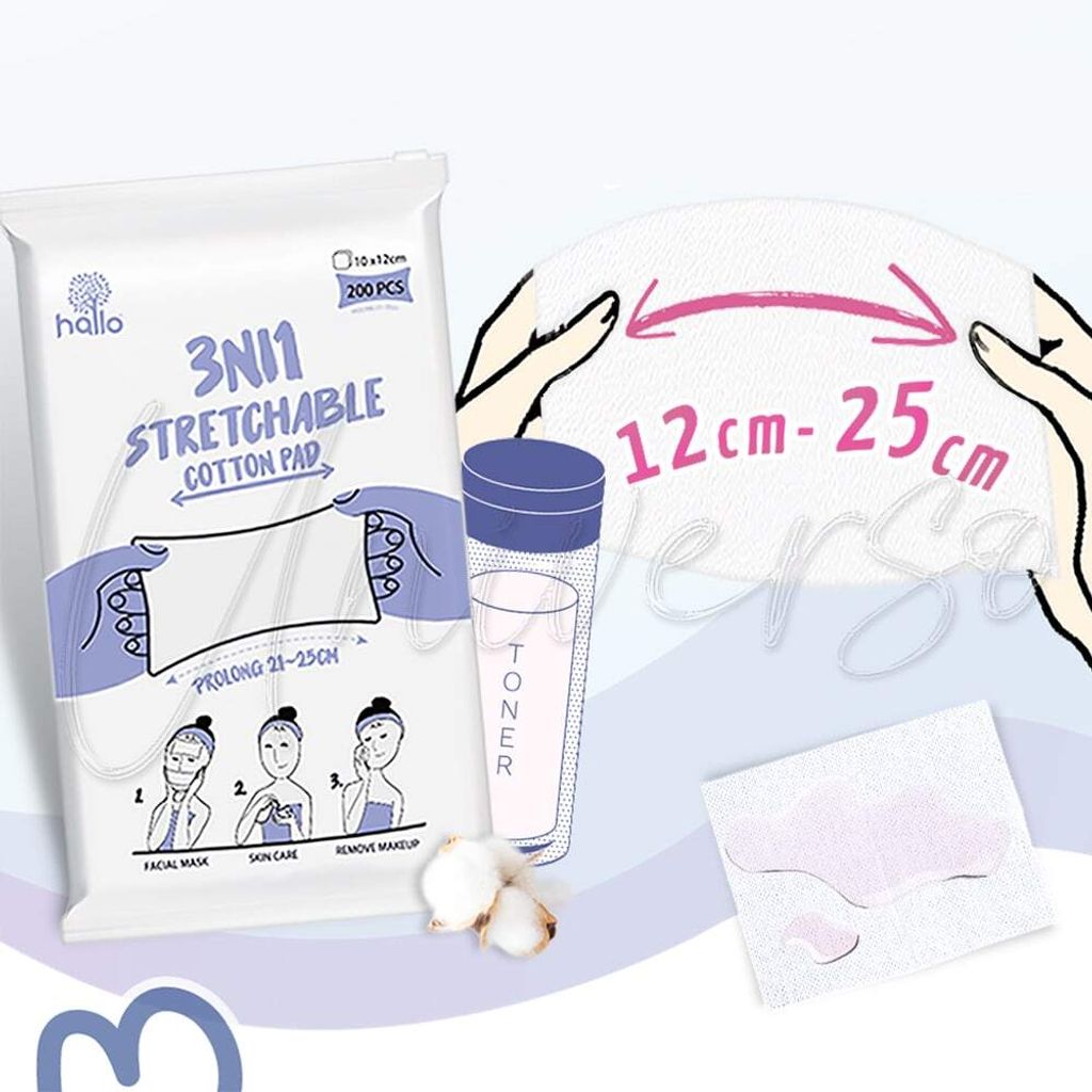 universomart宇碩協銷Hallo Beauty 彈力拉伸化妝棉 0 V2 LOGO