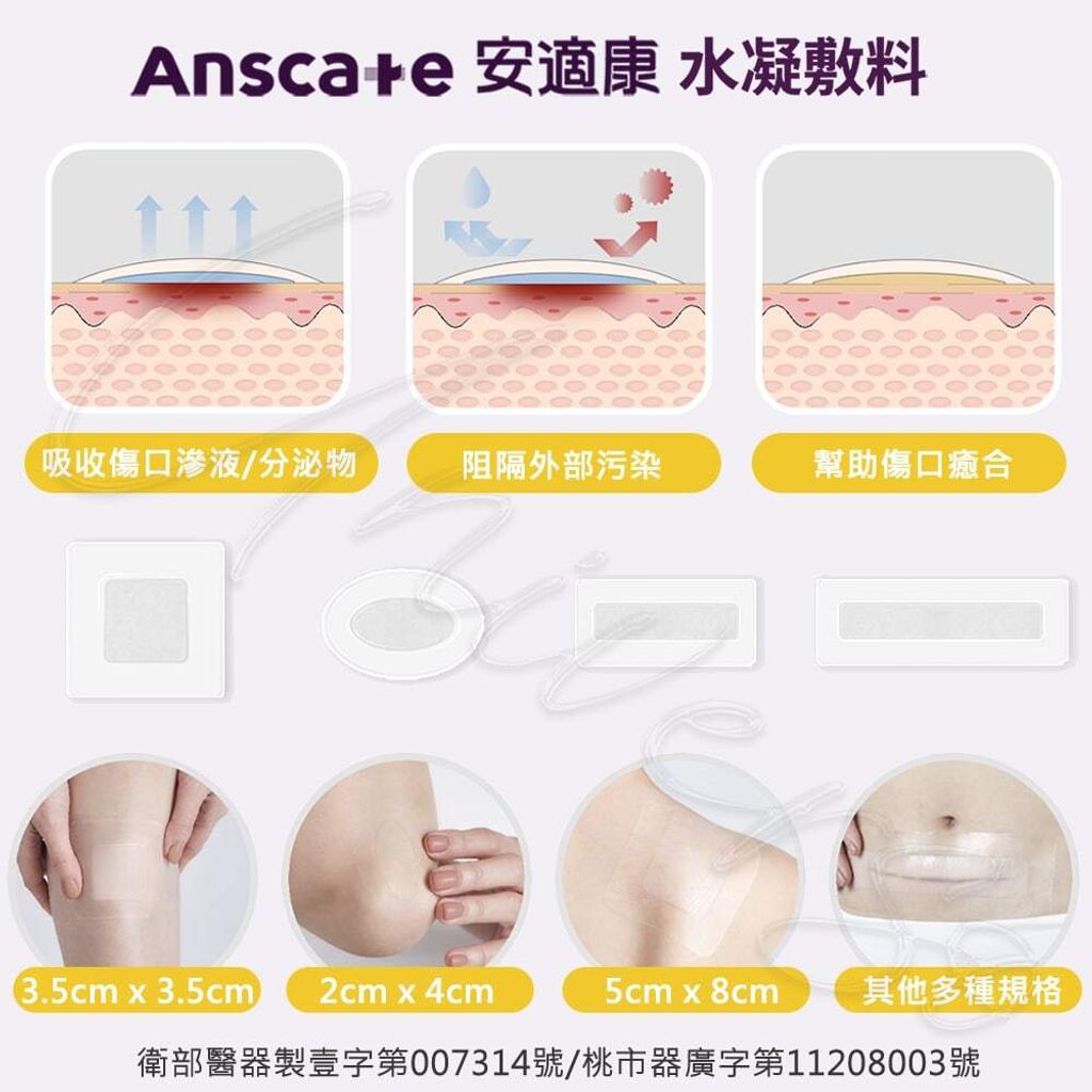 universomart宇碩協銷_明基授權素材Anscare安適康水凝敷料 6 LOGO