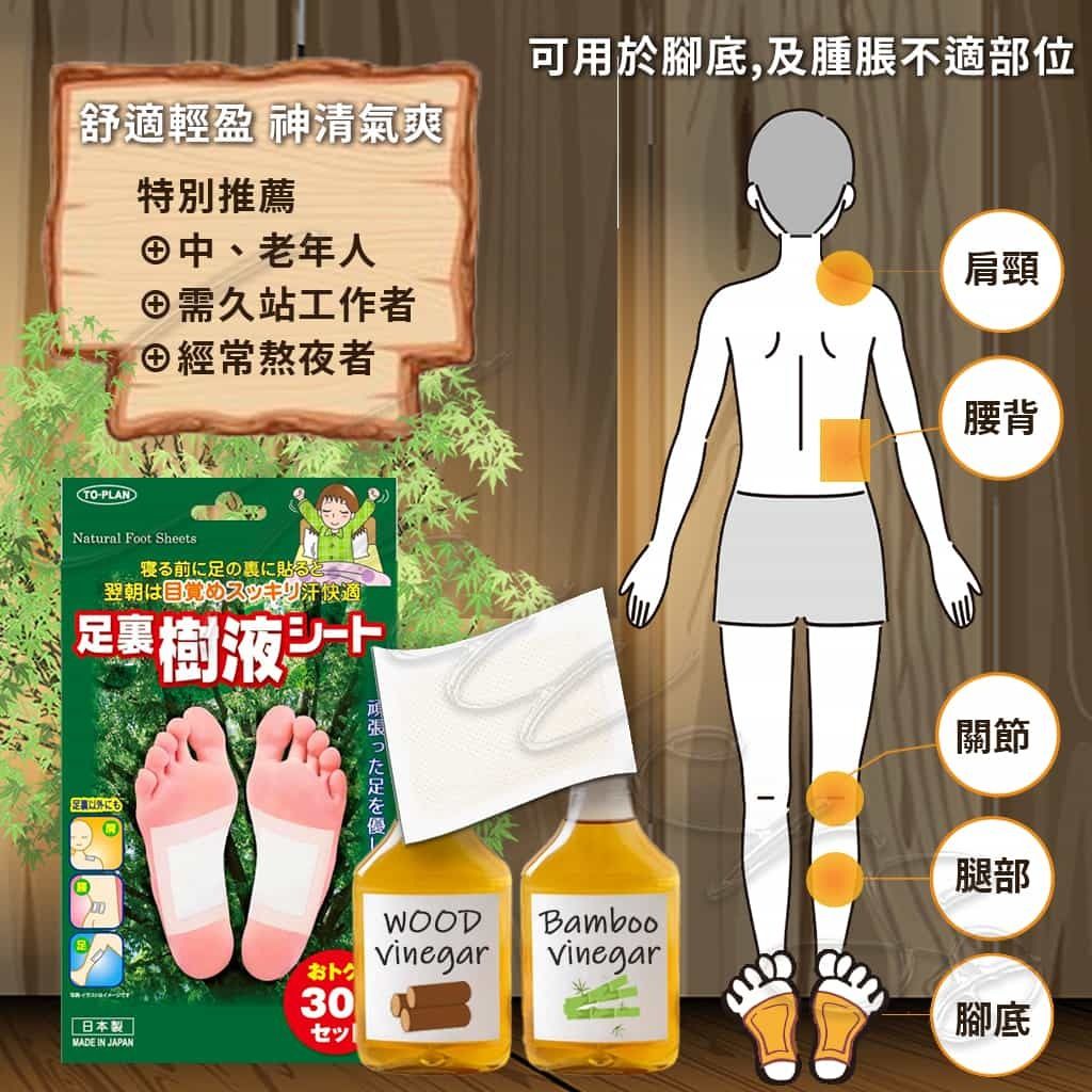 2_4949176099257_universomart宇碩協銷_日本 TO PLAN 天然樹液足貼Detox Detoxify Foot sheets Pads Patches LOGO