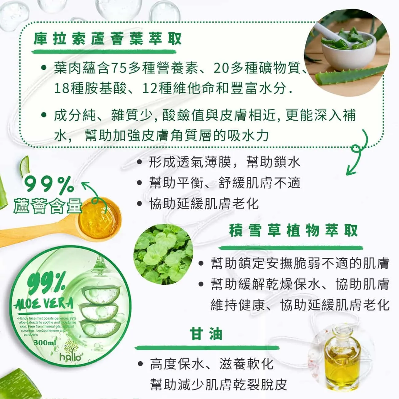 2_8809685570875_universomart宇碩協銷_韓國Hallo Beauty 99%蘆薈凝膠ALOE VERA Jelly Film LOGO