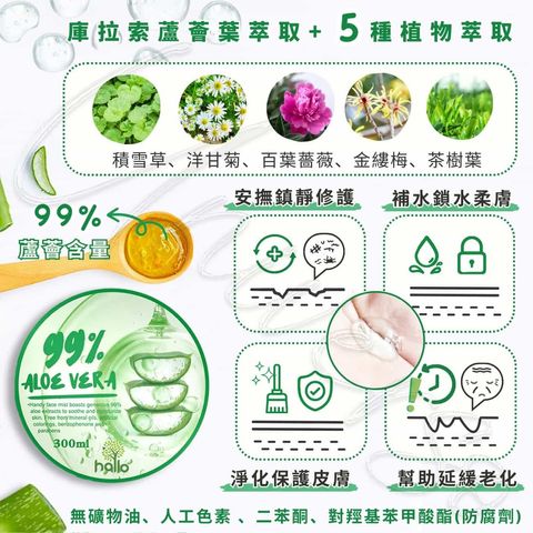 1_8809685570875_universomart宇碩協銷_韓國Hallo Beauty 99%蘆薈凝膠ALOE VERA Jelly Film LOGO
