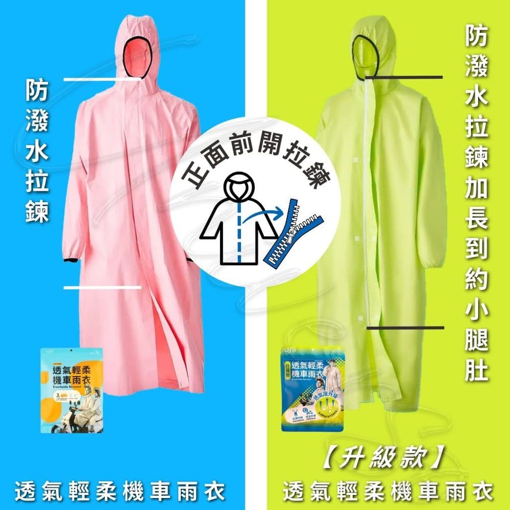 3_universomart宇碩協銷_授權素材USii優系透氣輕柔機車雨衣 USii breathable raincoat LOGO