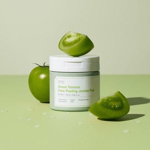 0_8809684568750_universomart宇碩協銷_授權圖sungboon editor綠番茄緊緻毛孔去角質棉片Green Tomato Pore Peeling Jumbo Pad