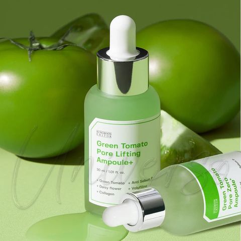 T0_universomart宇碩協銷_授權素材_SUNGBOON EDITOR綠番茄緊緻毛孔安瓶Green Tomato Ampoule