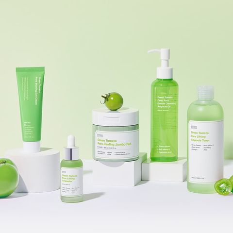 2授權圖綠番茄緊緻毛孔系列__universomart宇碩協銷_綠番茄緊緻毛孔安瓶化妝水sungboon editor Green Tomato
