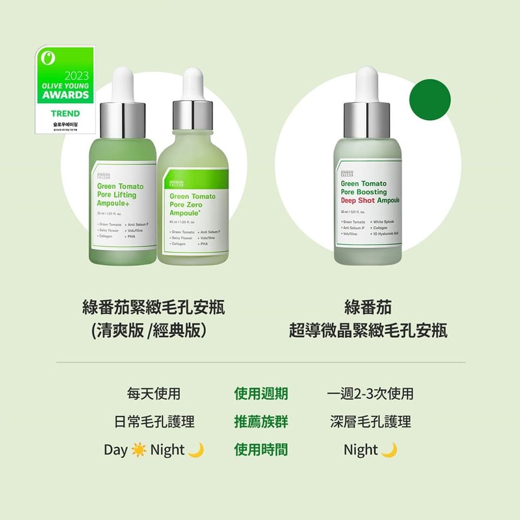比較universomart宇碩協銷_授權圖韓國Sungboon-Editor綠番茄微晶安瓶green-tomato-ampoule