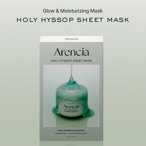 8809562191612Arencia牛膝草亮白精華面膜5入Holy-Hyssop-Sheet-Mask