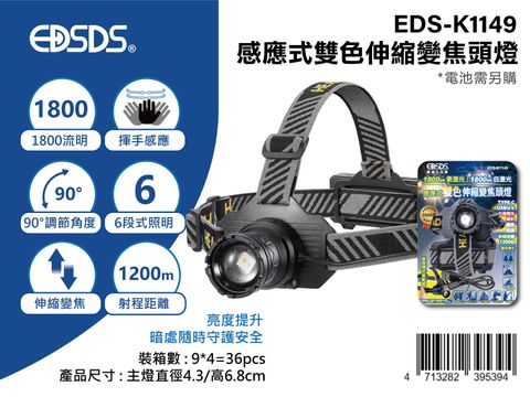 EDS-K1149感應式雙色伸縮-變焦頭燈_2