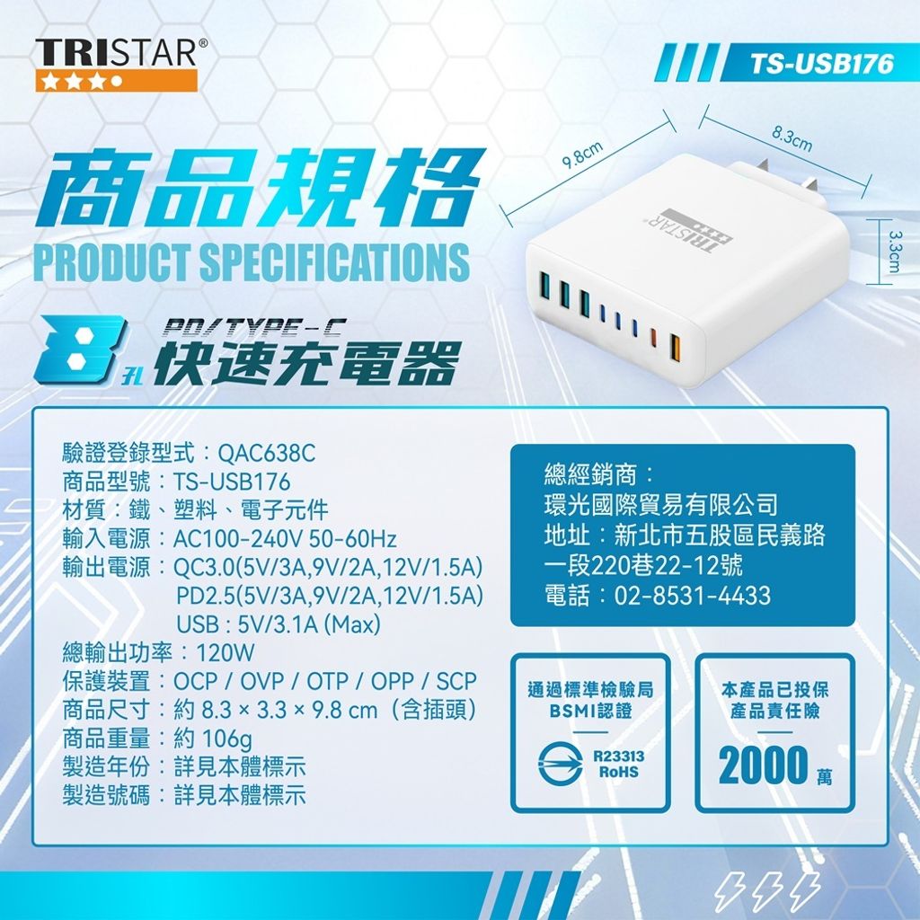 TS-USB176-PDTYPE-C八孔快速充電器上架圖-07(1008修)