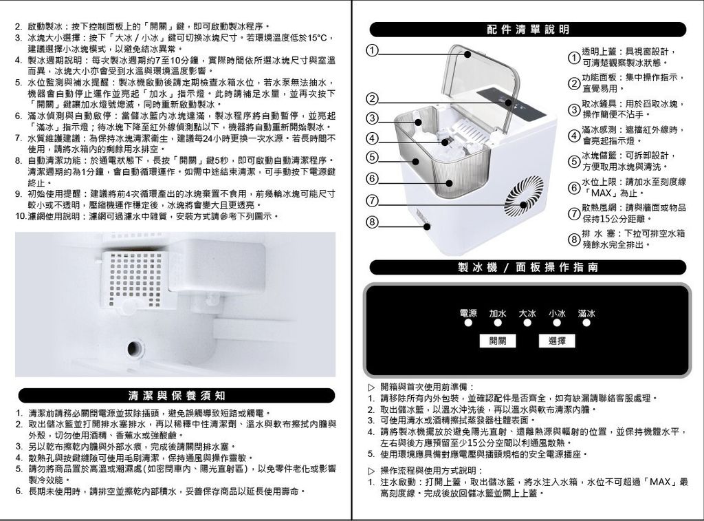 TS-IC201全自動快速製冰機說明書-01