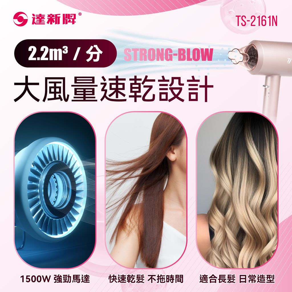 TS-2161N 超低電磁波吹風機1209-05