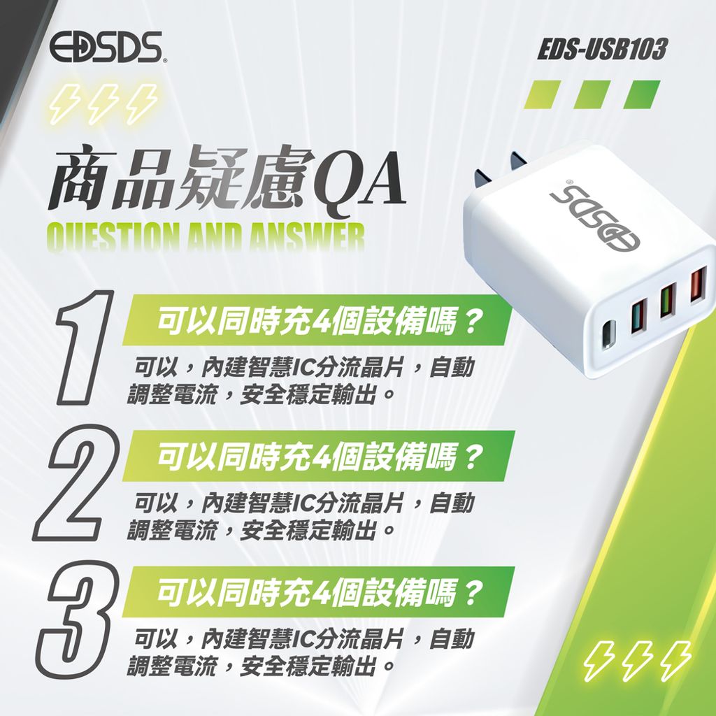 EDS-USB103-PD+3.1A 四孔快速充電器-上架圖(1103)-06