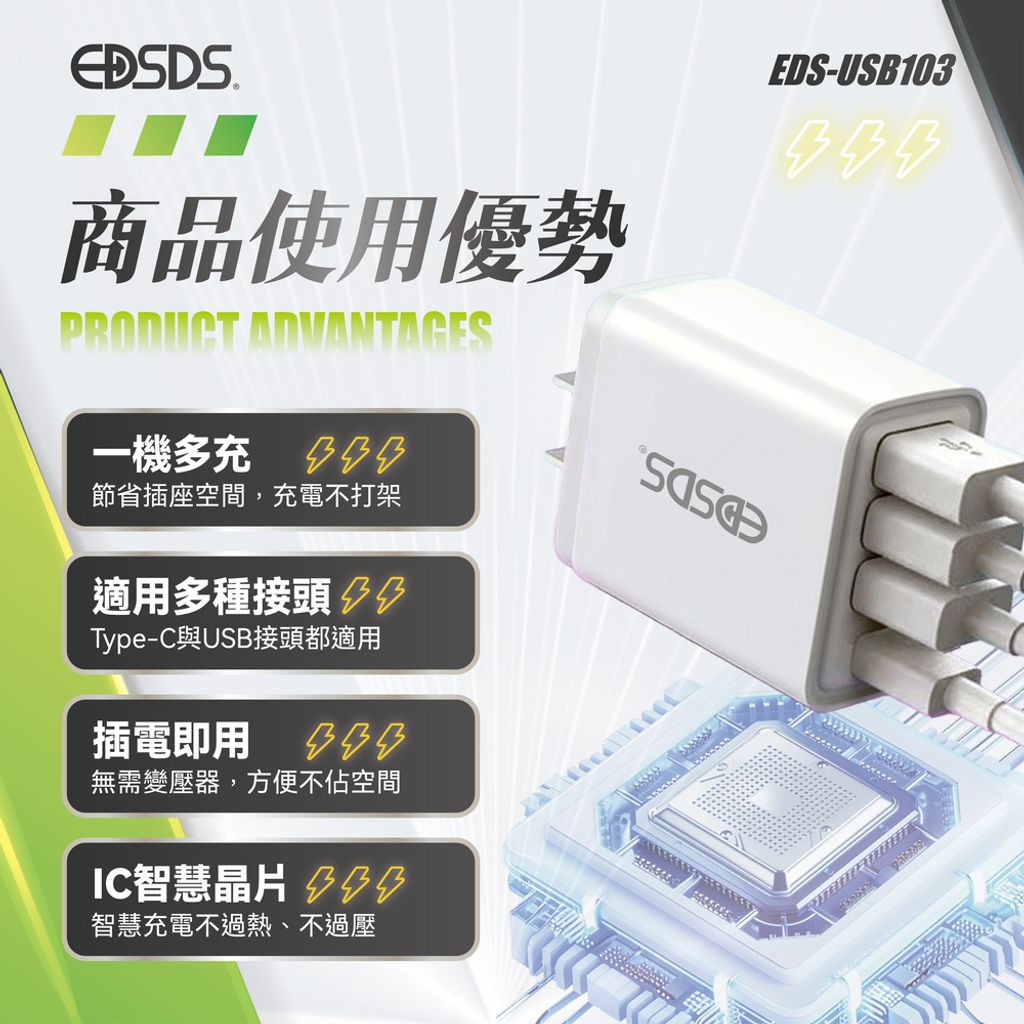 EDS-USB103-PD+3.1A 四孔快速充電器-上架圖(1103)-04