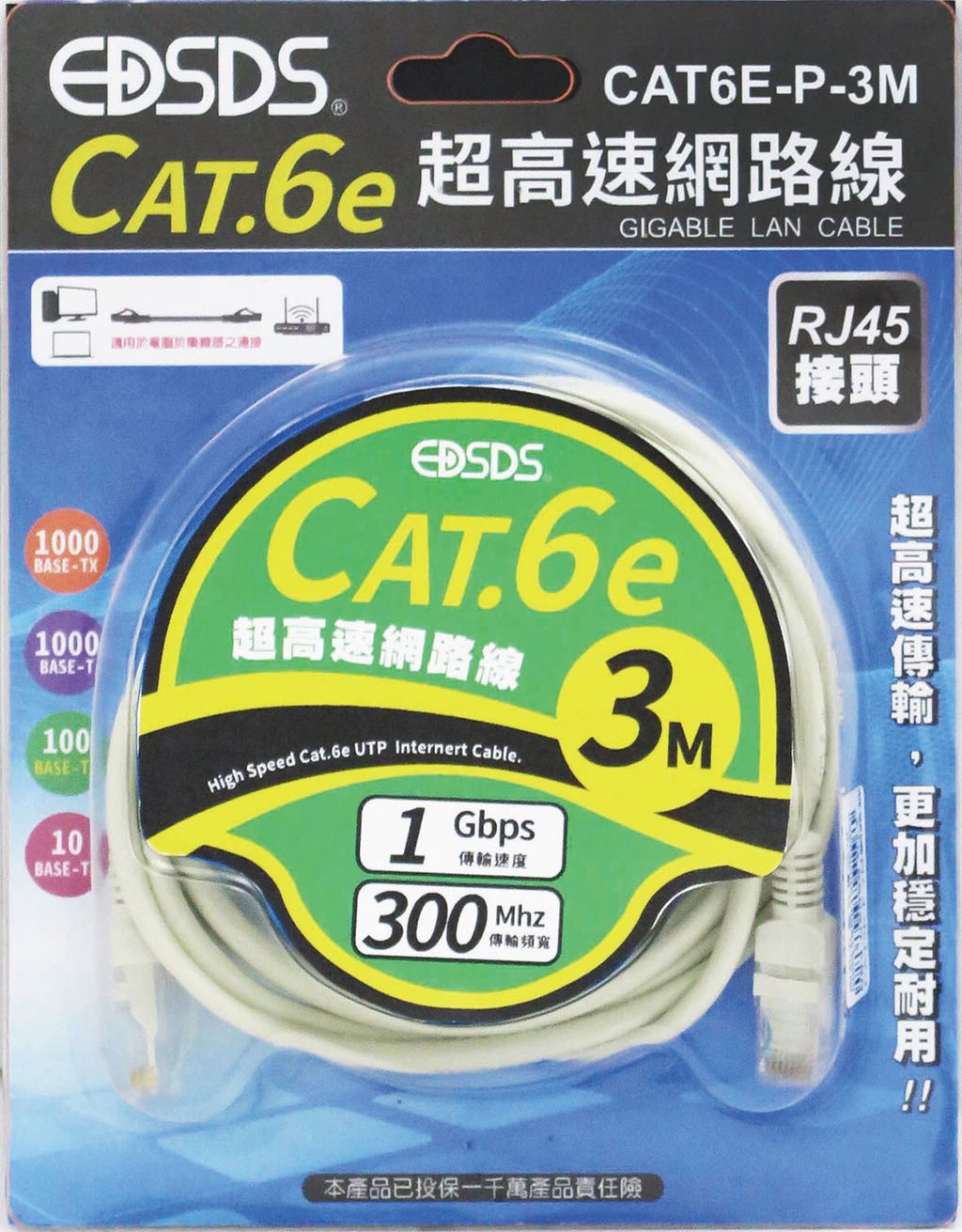 CAT6E-P-3M