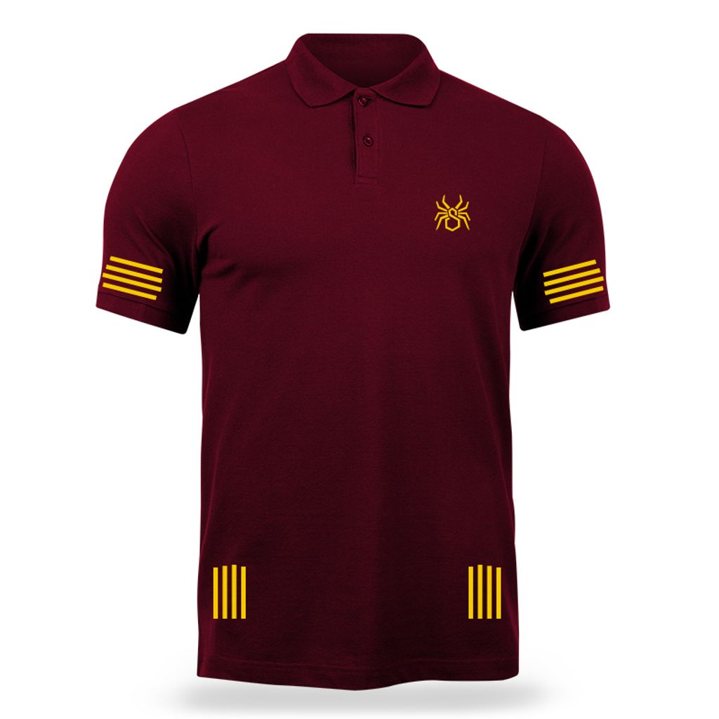 Polo Stripes - Maroon Orange.jpg