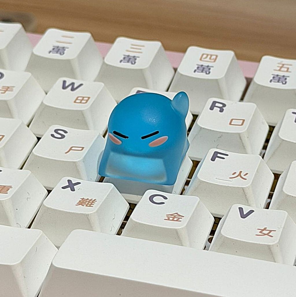 20. Round Blue Blob Raised Hand