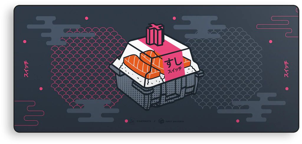 Sushi Switch Deskmat pink