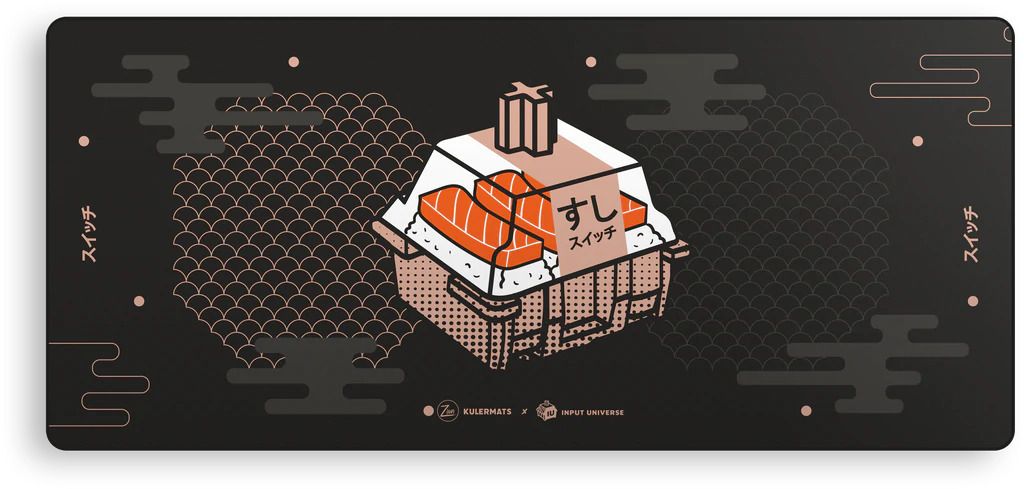 Sushi Switch Deskmat red