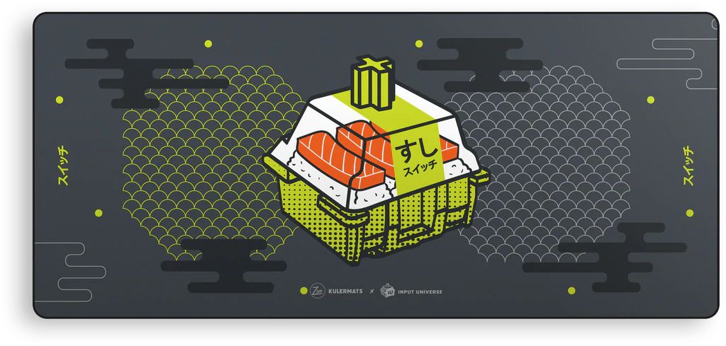 Sushi Switch Deskmat yellow