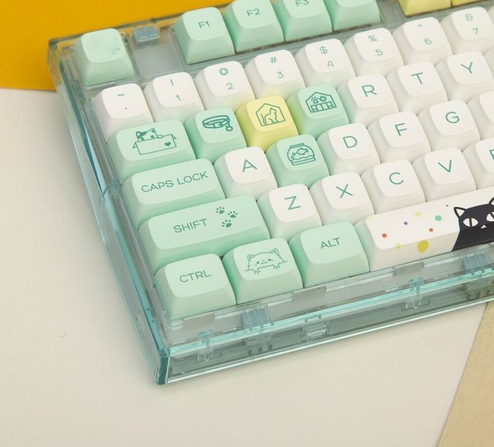 Green Cat XDA Keycap