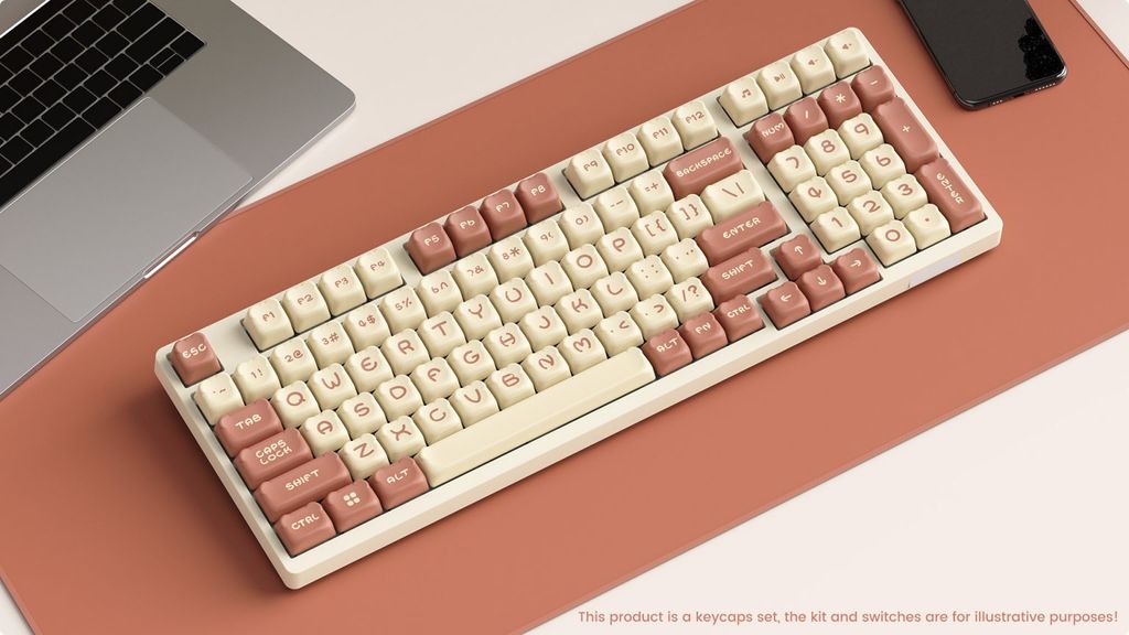 Akko Mocha Bear Keycap Set