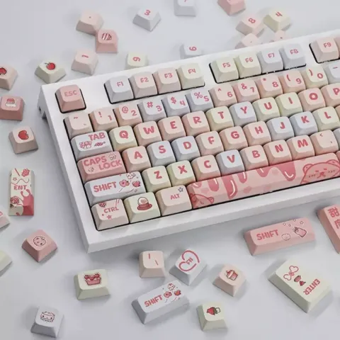Strawberry Cream XDA PBT Keycap