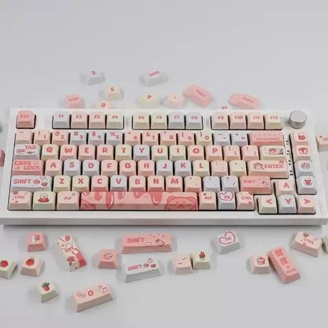Strawberry Cream XDA PBT Keycap
