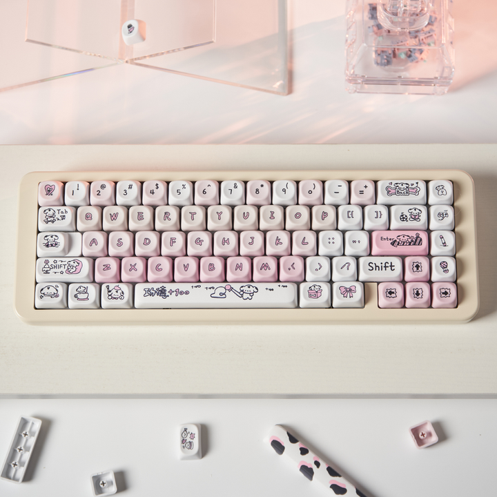 Polka Dog MOA PBT Keycap