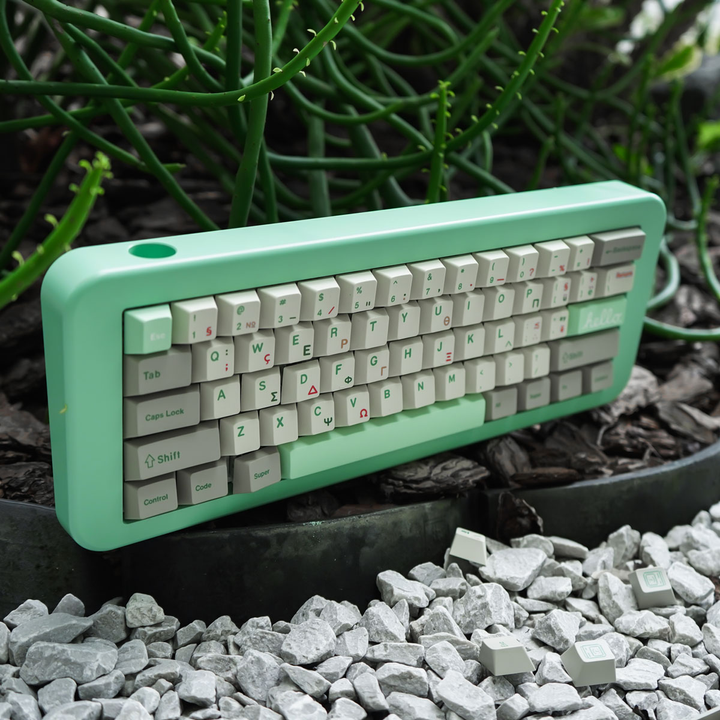 Retro Green Greek Cherry PBT Keycap