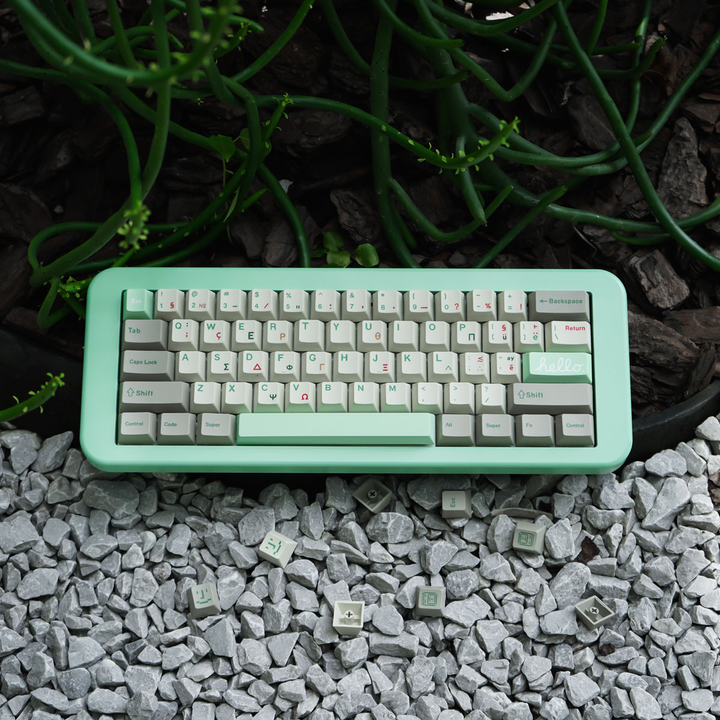 Retro Green Greek Cherry PBT Keycap
