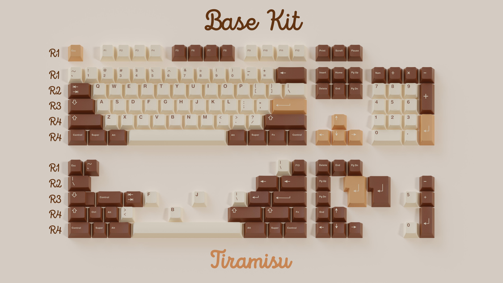 GMK CYL Tiramisu Keycap base kit