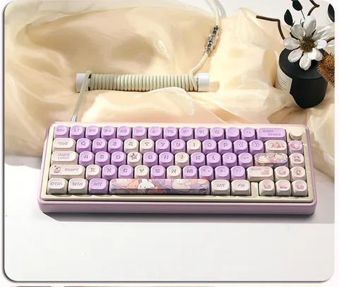 Purple Rabbit MOA PBT Keycap