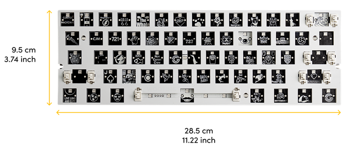 Wooting 60HE+ module PCB Keyboard