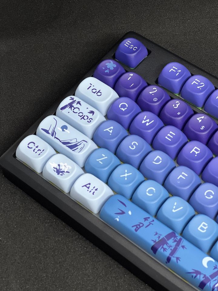 Moonlit Bamblue MOA PBT Keycap