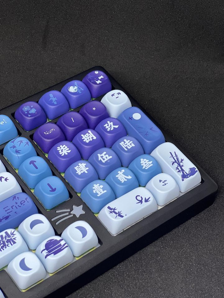 Moonlit Bamblue MOA PBT Keycap