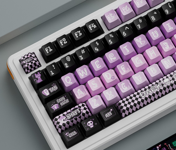 Goth Cat Cherry PBT Keycap