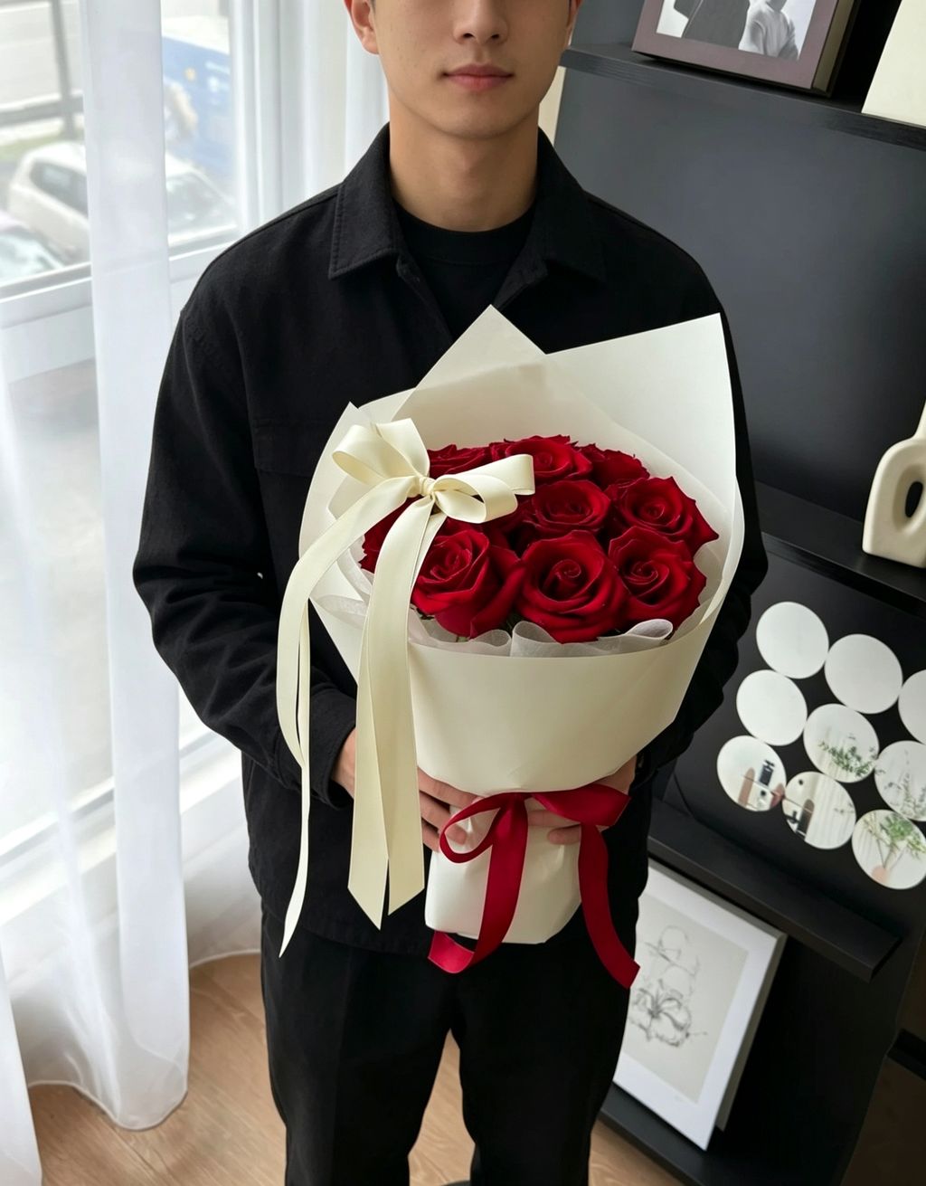 Carlin Bouquet (Red Roses 11 stalks)