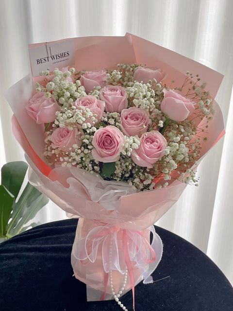 Pink Roses Bouquet 011